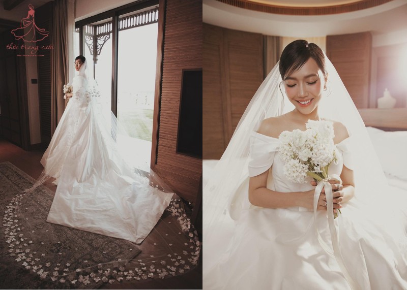 Mỗi nếp gấp trên chiếc váy, mỗi đường thêu trên lớp voan đều là kết quả của sự tỉ mỉ từ bàn tay người nghệ nhân.