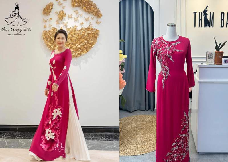 ao dai ba sui mau do 5 1