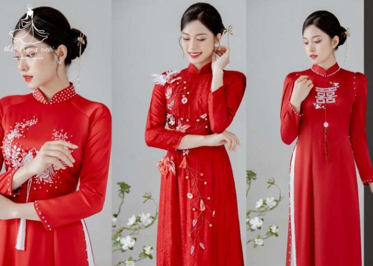 Các loại vải lụa may áo dài cưới giúp cô dâu thêm nổi bật