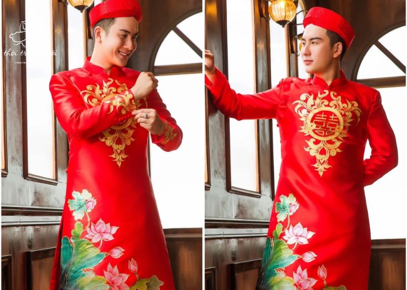 mấn đội đầu chú rể​