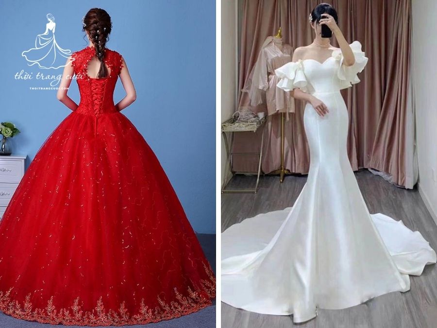 thuê váy cưới bao nhiêu tiền theo yếu tố