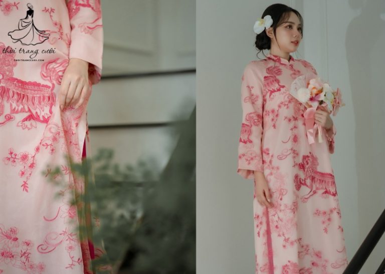 Vải voan may áo dài cưới: Lựa chọn hoàn hảo cho ngày trọng đại