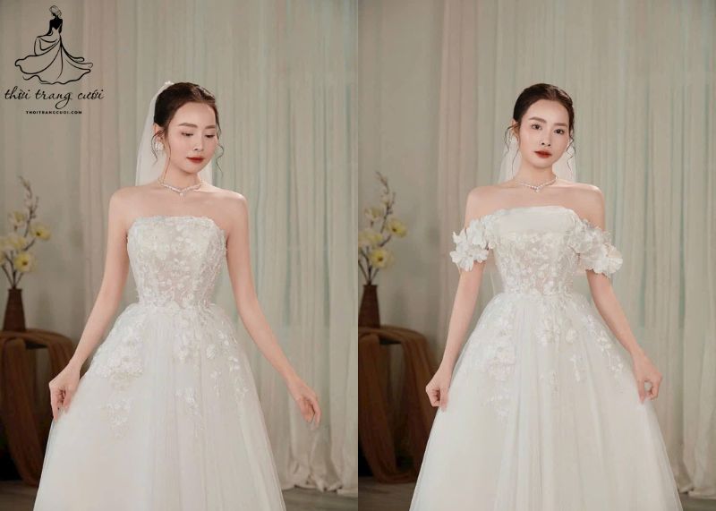 Ưu điểm và nhược điểm của váy cưới cúp ngực
