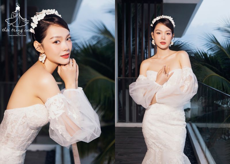 Váy cưới Bliss của thương hiệu Anne Barge 