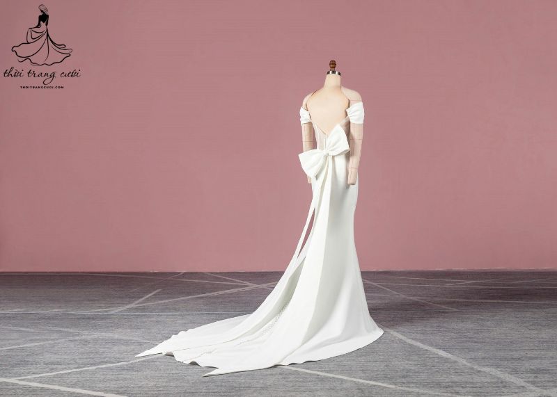 váy cưới satin