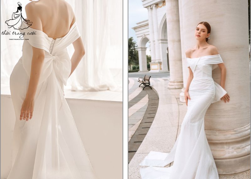 váy cưới satin