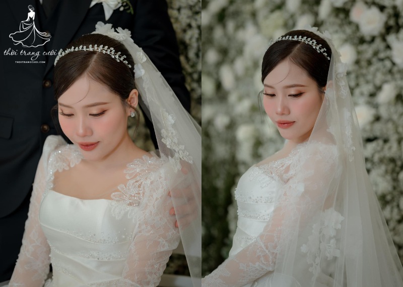 Bí quyết chọn băng đô cài tóc cô dâu phù hợp với kiểu tóc và khuôn mặt