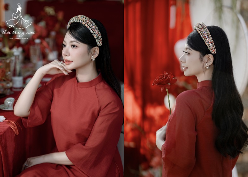Top mẫu băng đô cài tóc cho cô dâu đẹp nhất 2025 - Tôn dáng, chuẩn gu