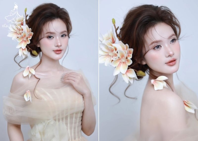 Tại sao hoa hoa cài tóc là lựa chọn hoàn hảo cho cô dâu trong ngày cưới?