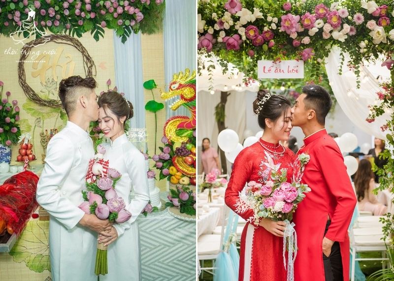 Hướng dẫn chọn hoa cưới cầm tay hoa sen phù hợp cho cô dâu