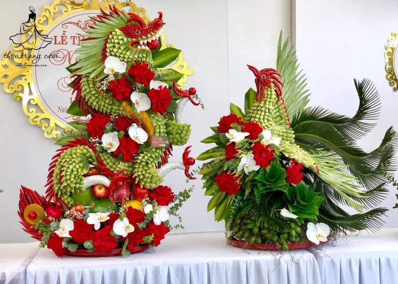 Nguyên liệu để làm mâm trầu cau đám hỏi