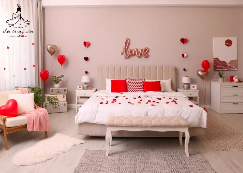 Những bước chính trong nghi thức trải giường cưới