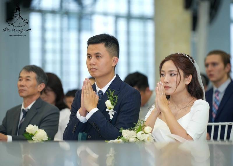 Hình ảnh lễ cưới công giáo minh chứng cho sự cam kết thiêng liêng trước Thiên Chúa