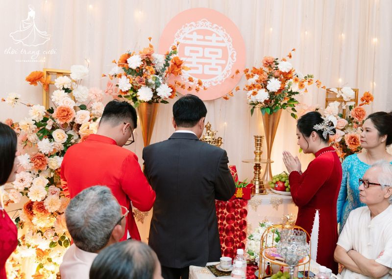 Nghi lễ gia tiên trong ngày cưới theo văn hóa miền Bắc