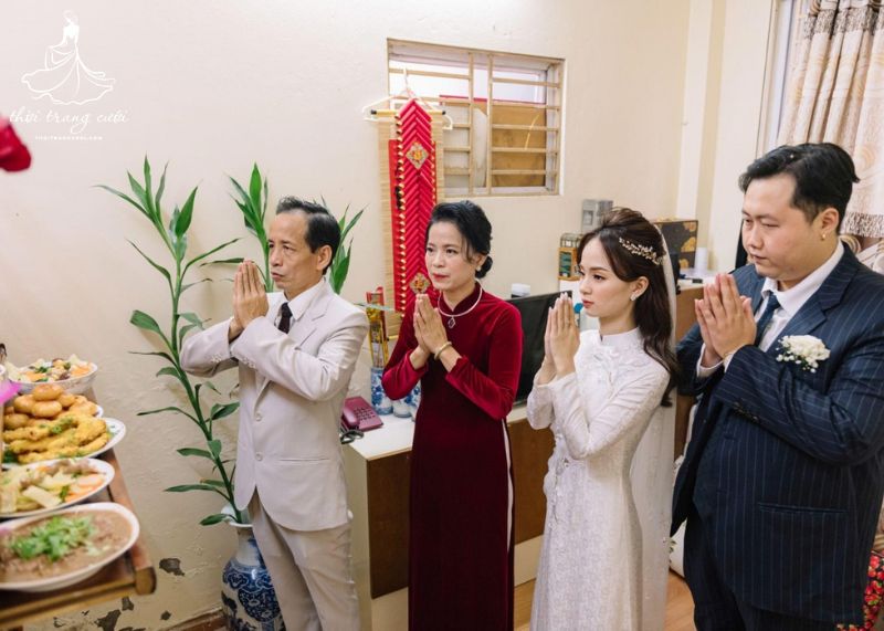 Nghi lễ gia tiên trong ngày cưới theo văn hóa miền Nam