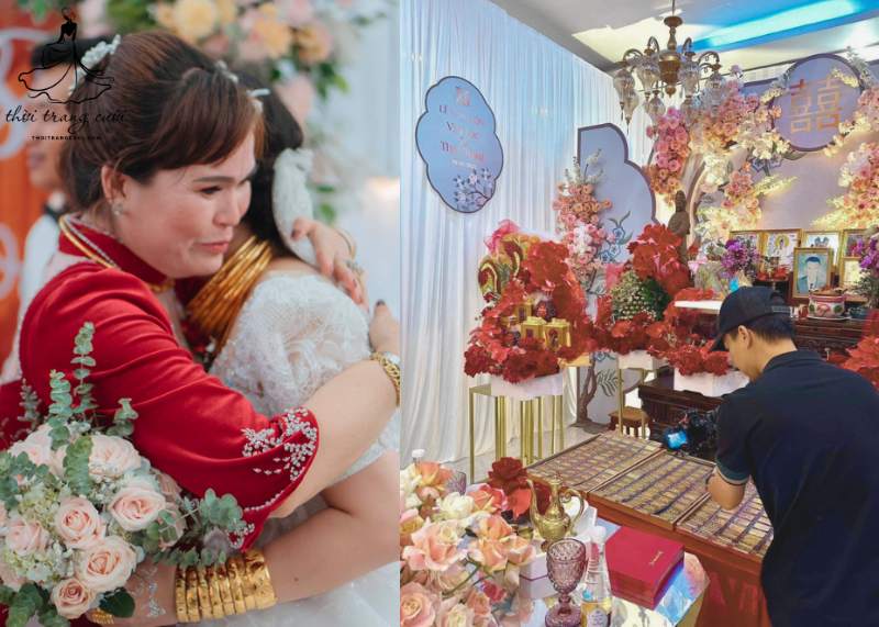 Lễ xuất giá diễn ra vào tối trước ngày rước dâu
