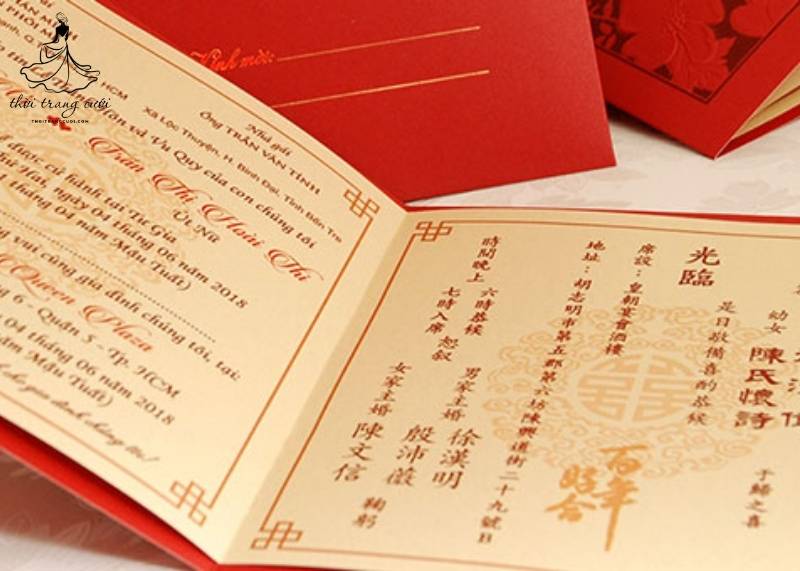 Tôn vinh truyền thống với mẫu thiệp cưới người Hoa vừa cổ điển, vừa hiện đại