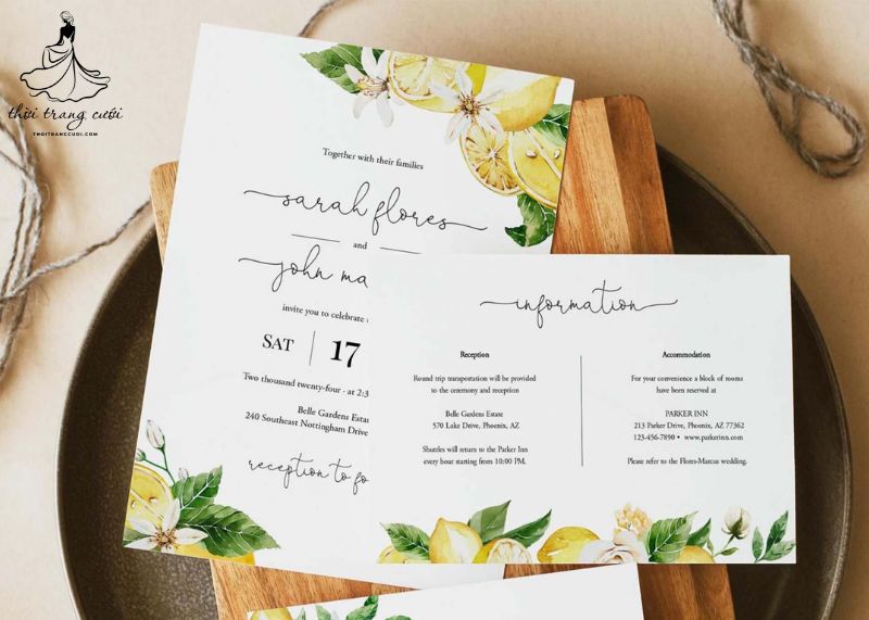 Bạn có thể gửi thiệp mời báo hỷ bằng giấy in truyền thống 