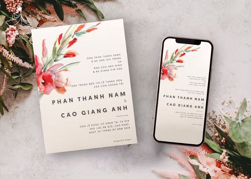 Ngày nay đang ưa chuộng cách gửi thiệp mời báo hỷ online