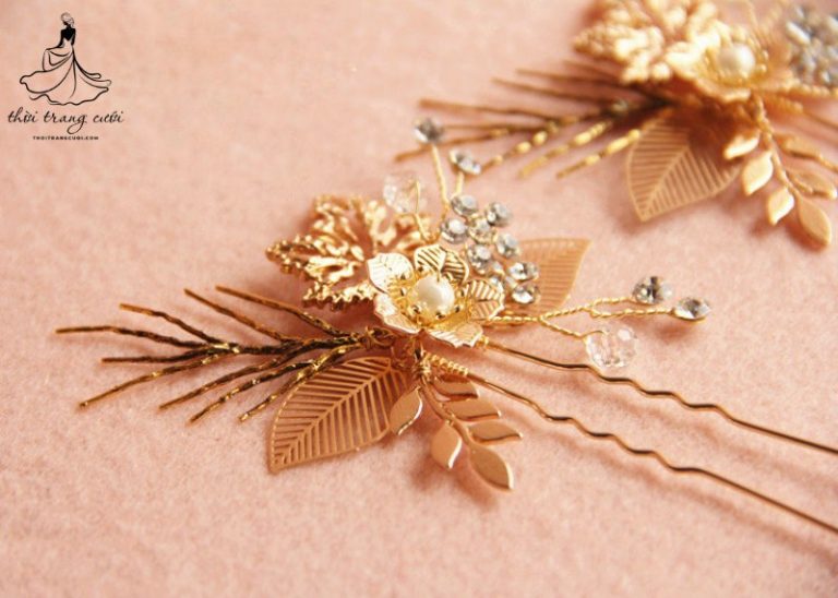 Lựa chọn trâm cài tóc cô dâu sang trọng trong ngày cưới