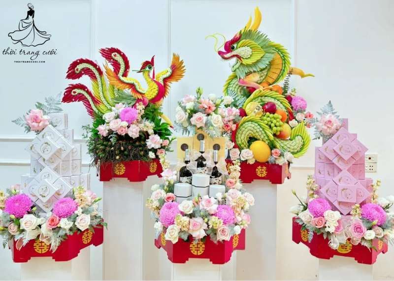 Lễ ăn hỏi 5 tráp gồm những gì?