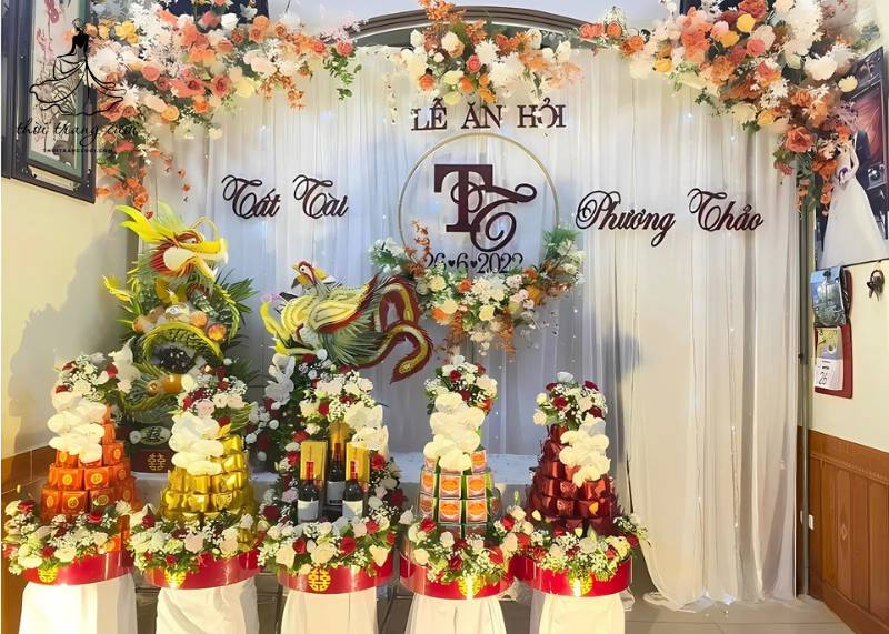 Tráp lễ miền Bắc chỉn chu, trang trọng truyền thống