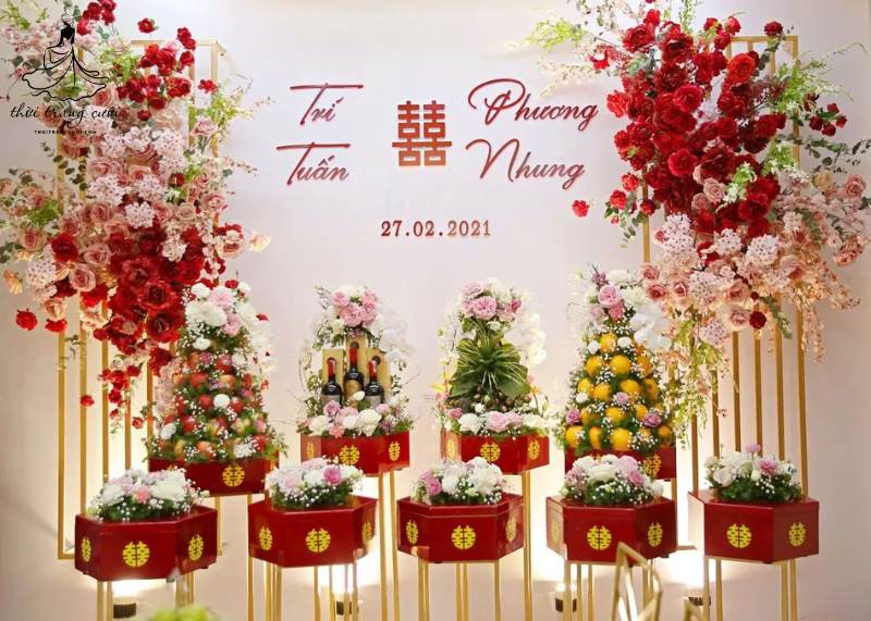 Tráp ăn hỏi 9 lễ: Ý nghĩa, thành phần & thứ tự sắp xếp đúng chuẩn