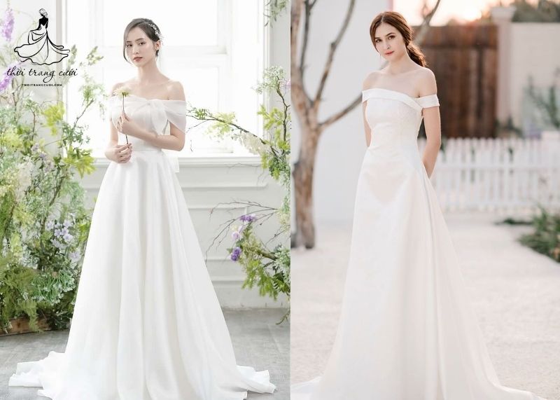 Váy cưới dáng chữ A – Cân đối vóc dáng, tôn nét dịu dàng cho cô dâu 