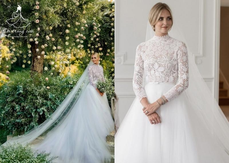 Chiara Ferragni và chiếc váy cưới đẹp nhất thế giới của Dior
