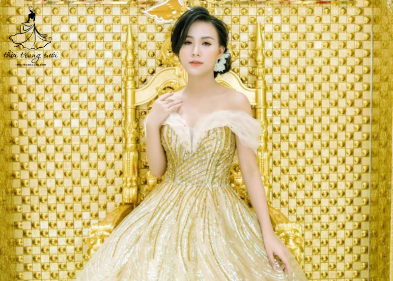 Ý nghĩa của váy cưới màu vàng 