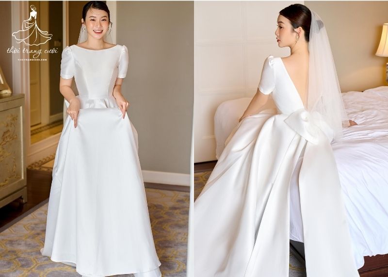 Chiếc váy cưới Pansy mang phong cách thanh thoát