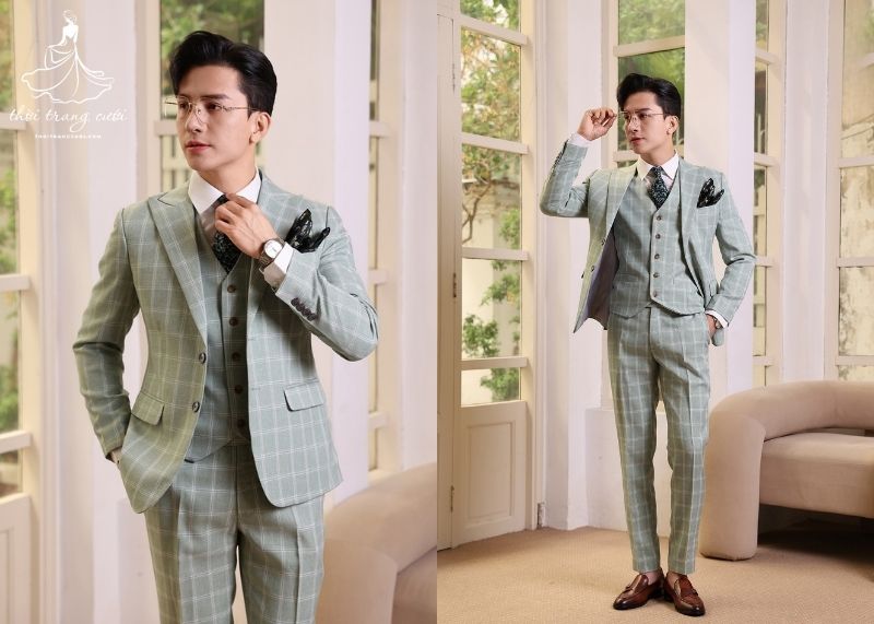 Phối áo sơ mi với vest chú rể
