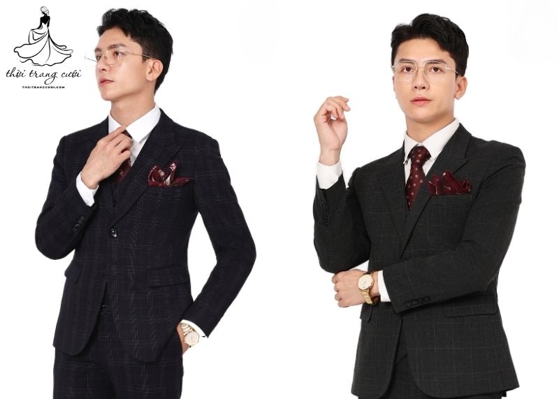 Vest đen cổ điển, thời thượng cho chú rể tỏa sáng ngày cưới