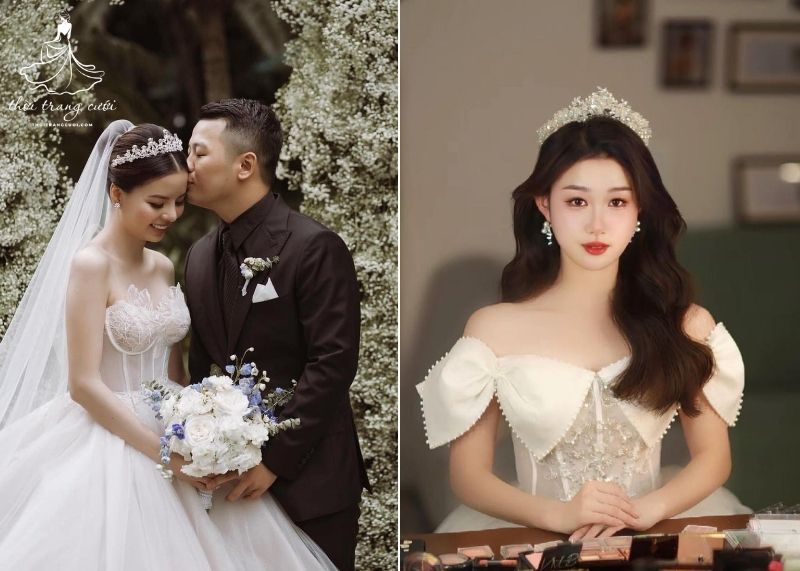 Vương miện cô dâu dáng comb (Tiara Comb)