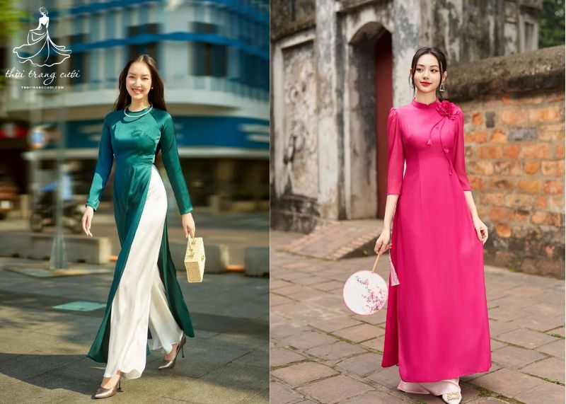 Áo dài dự tiệc cưới nổi bật