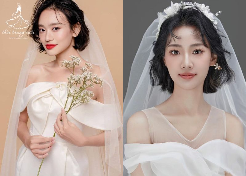 Gợi ý 9 kiểu tóc cho cô dâu tóc ngắn giúp nàng tỏa sáng cưới