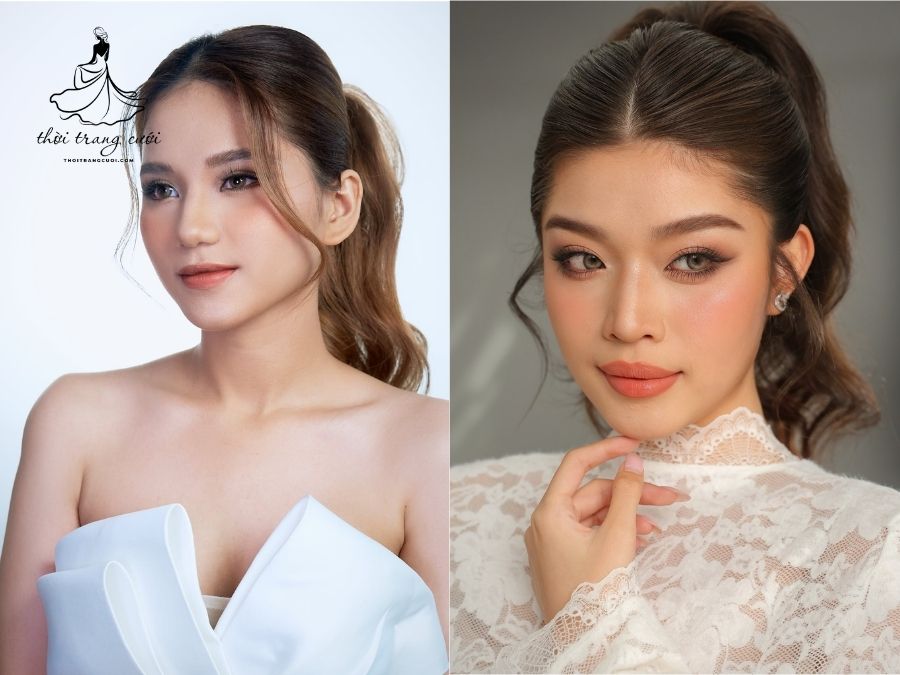 Giá makeup cô dâu tại Vanmiu Beauty - Makeup cô dâu tone tươi tắn