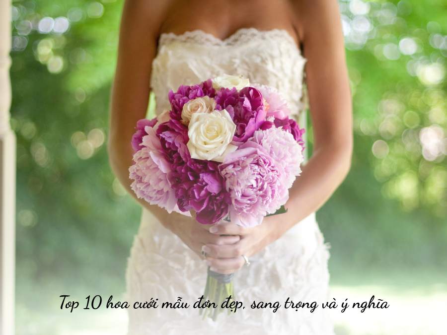 hoa cưới mẫu đơn