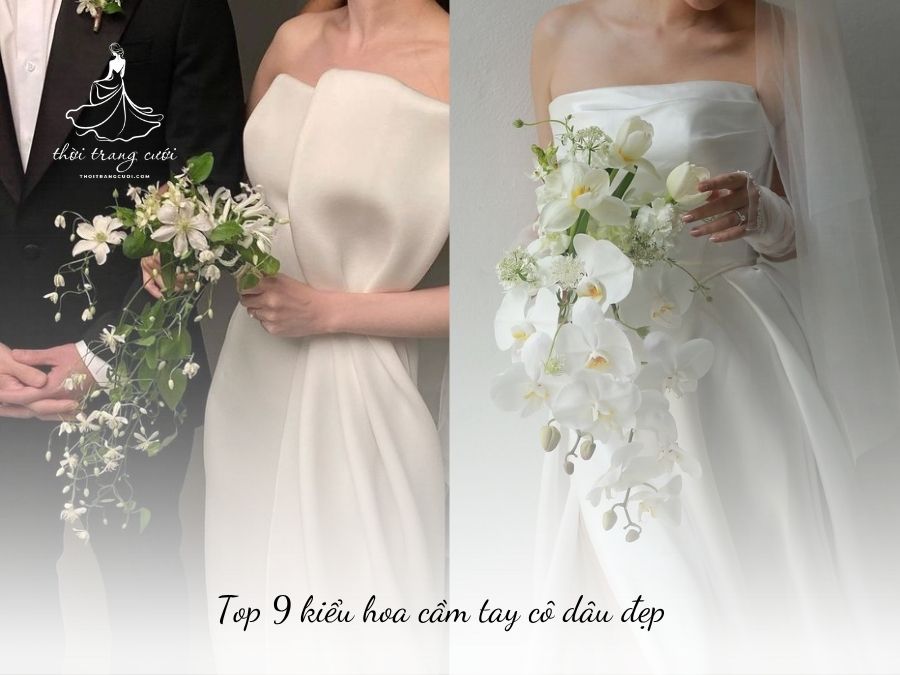 kiểu hoa cầm tay cô dâu