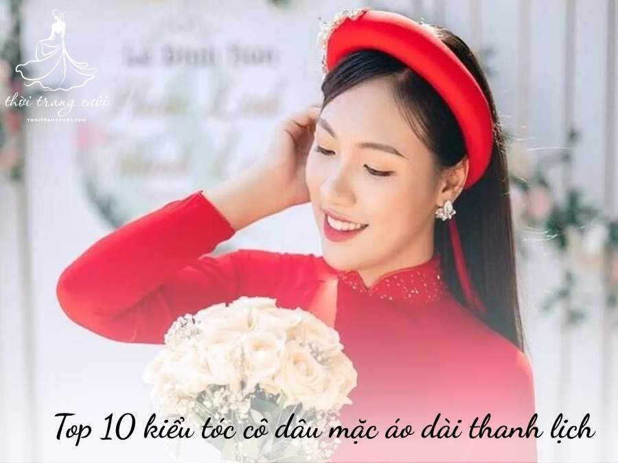 Tóc cô dâu mặc áo dài