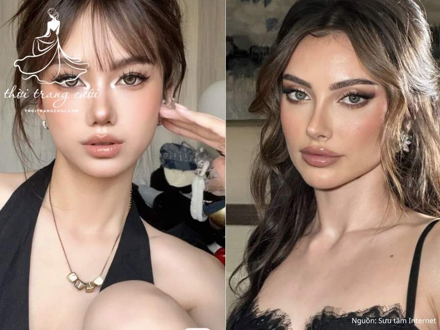 Cô dâu makeup tone Tây cá tính
