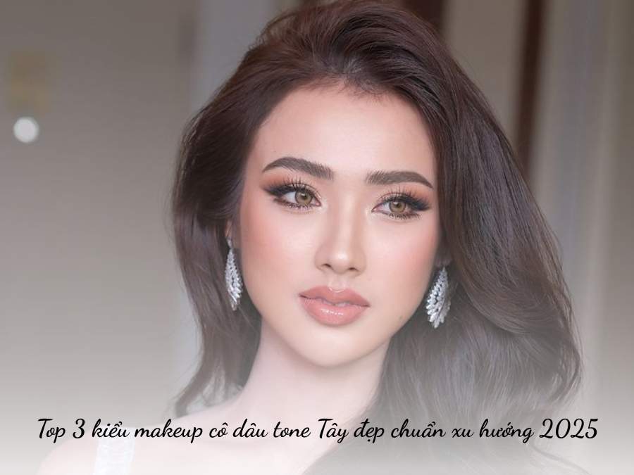 makeup cô dâu tone tây