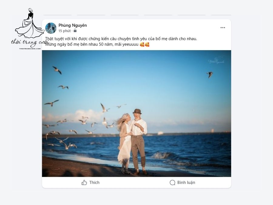 STT kỷ niệm ngày cưới ngắn gọn cho các cặp đôi già

