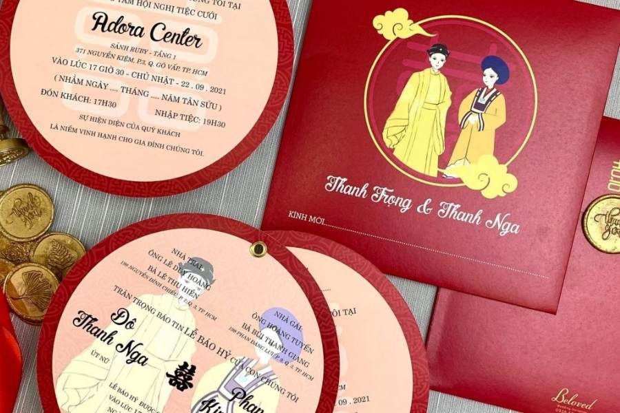 Thiệp cưới truyền thống - Mang ý nghĩa sâu sắc
