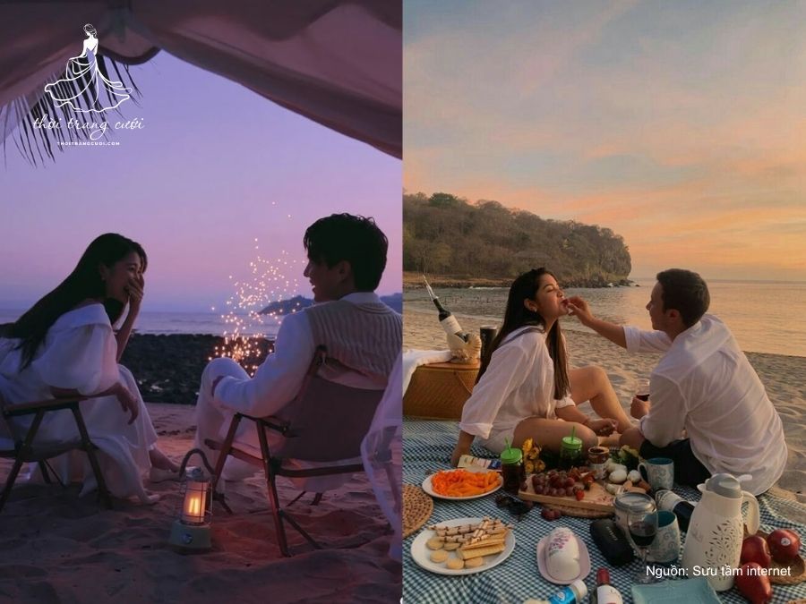 Các cặp đôi đi hưởng tuần trăng mật
